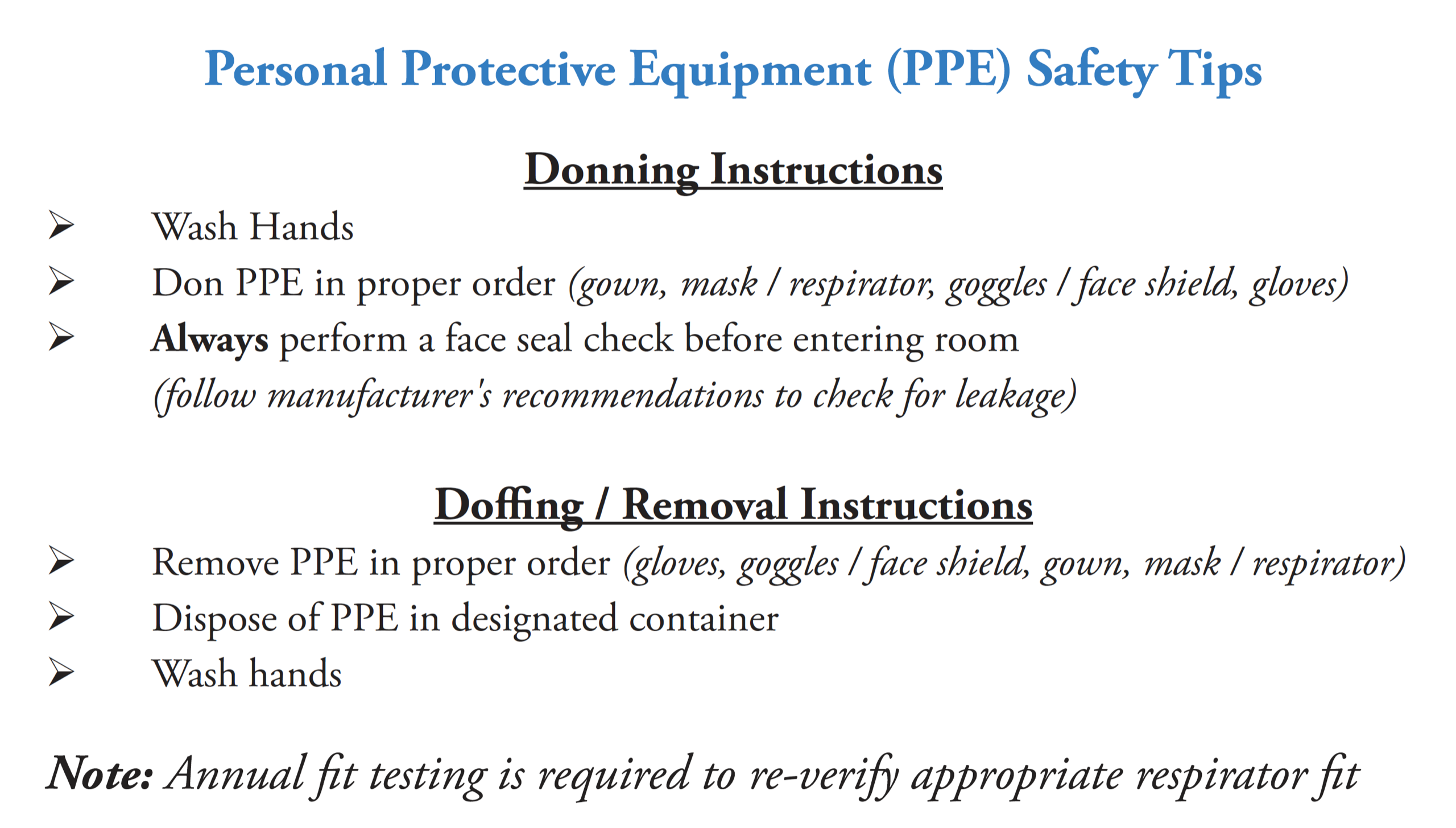 Respirator Medical Evaluation and Fit Tester Training